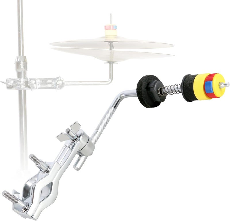 RANMING Hi-hat Cymbal Clamp Cymbal Stand Arm for Drum Set L-Shaped Cymbal Clamp,Adjustable Cymbal Arm for 15-28mm Cymbal Stands,Hi Hat Cymbal Stand Extension Arm for Drummer Beginner - Image 1